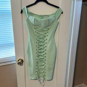 Mint corset dress